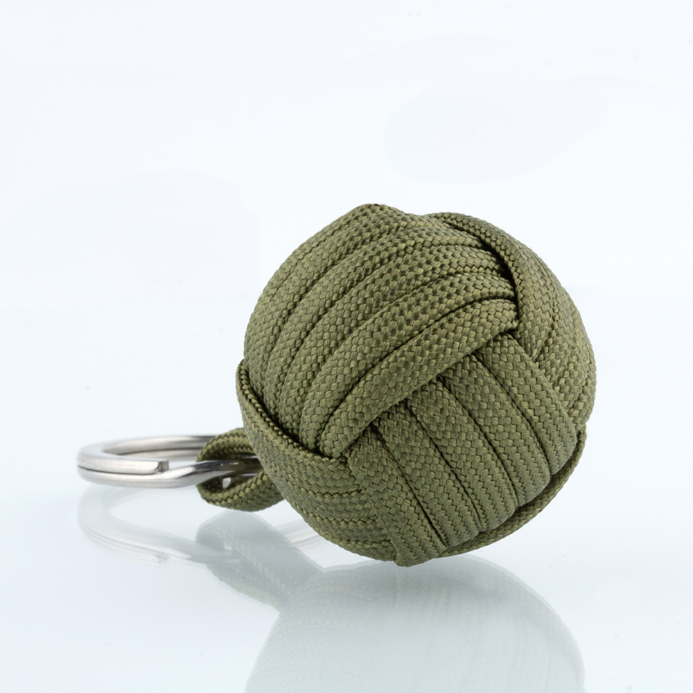 Schlüsselanhänger Paracord Beige Neonorange Oliv – room27